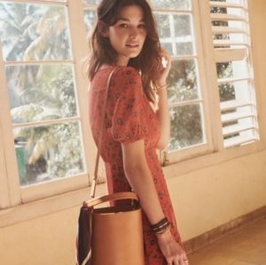 Sezane Sollie Havana dress NWT size 38